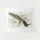  Peacock Natuurhistorisch Print Wandkleed (Voorkant (horizontaal))