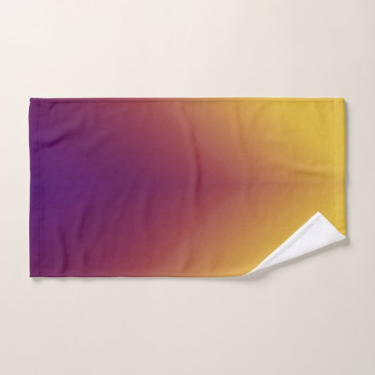 Peacock Ombre jaune (Serviette à main)