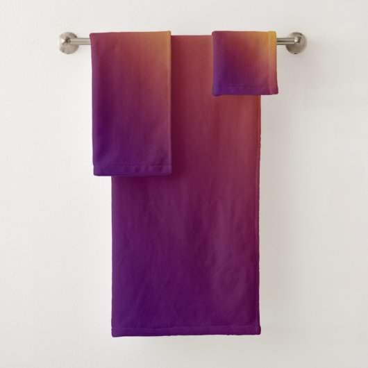 Peacock Ombre Yellow Bad Handdoek (Insitu)