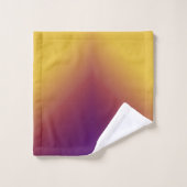 Peacock Ombre Yellow Bad Handdoek (Wasdoekje)