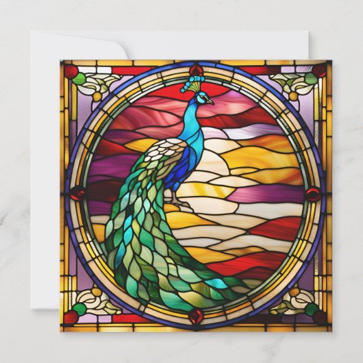 Peacock on Pink (Voorkant)