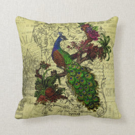  Peacock op Branch Apparel en Gifts Kussen