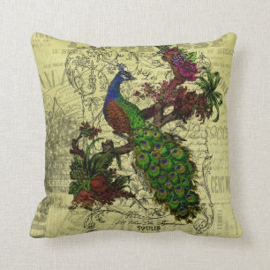  Peacock op Branch Apparel en Gifts Kussen