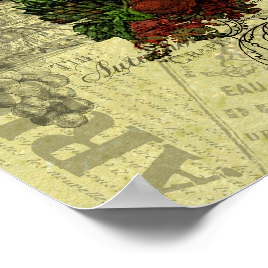 Peacock op Branch Apparel en Gifts Poster (Hoek)