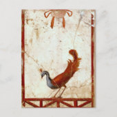 Peacock op Fresco Ancient Roman Antiek schilderen Briefkaart (Voorkant)