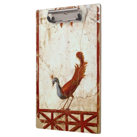 Peacock op Fresco Ancient Roman Antiek schilderen Klembord (Links)