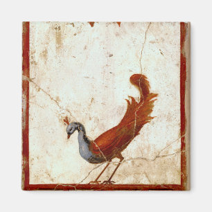 Peacock op Fresco Ancient Roman Antiek schilderen Magneet