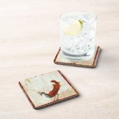 Peacock op Fresco Ancient Roman Antiek schilderen Onderzetter (Rechterzijde)