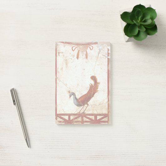 Peacock op Fresco Ancient Roman Antiek schilderen Post-it® Notes (Kantoor)