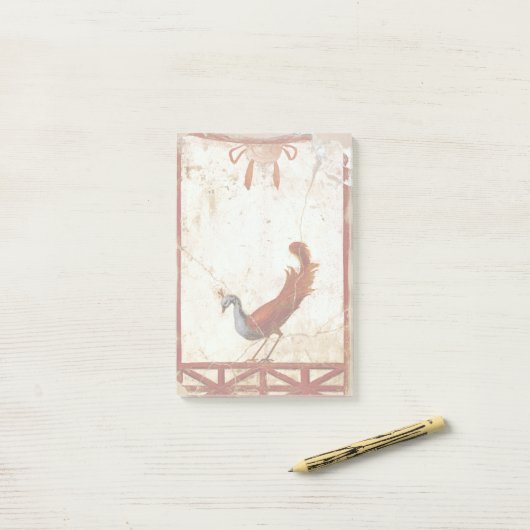 Peacock op Fresco Ancient Roman Antiek schilderen Post-it® Notes (Op bureau)