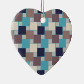 Peacock op het strand keramisch ornament (Rechts)