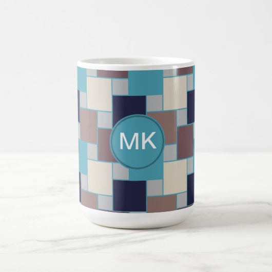 Peacock op het strand koffiemok (Center)