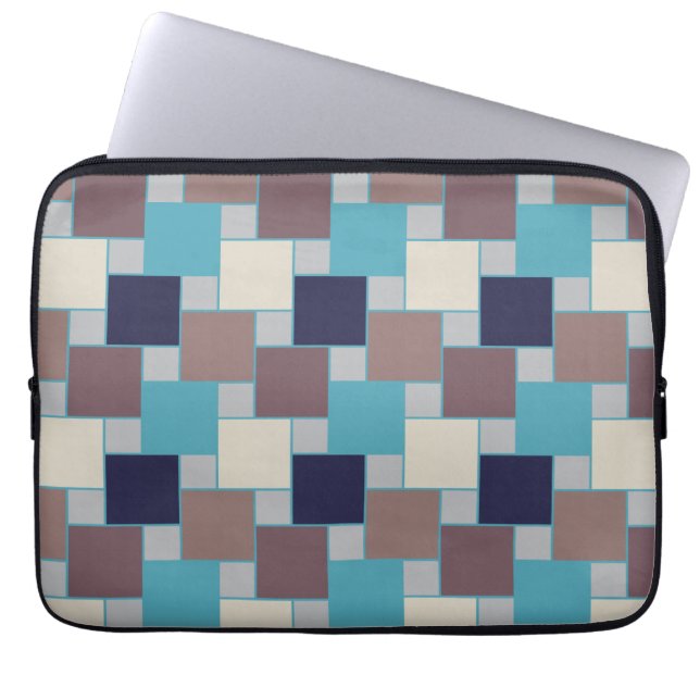 Peacock op het strand laptop sleeve (Voorkant)