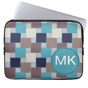 Peacock op het strand laptop sleeve