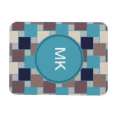 Peacock op het strand magneet (Horizontaal)