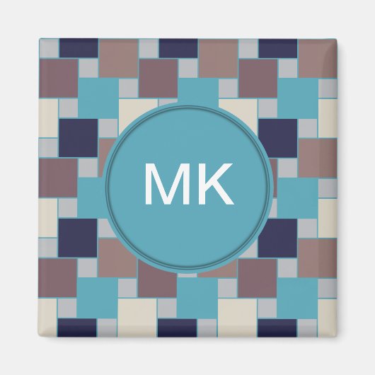 Peacock op het strand magneet (Voorkant)