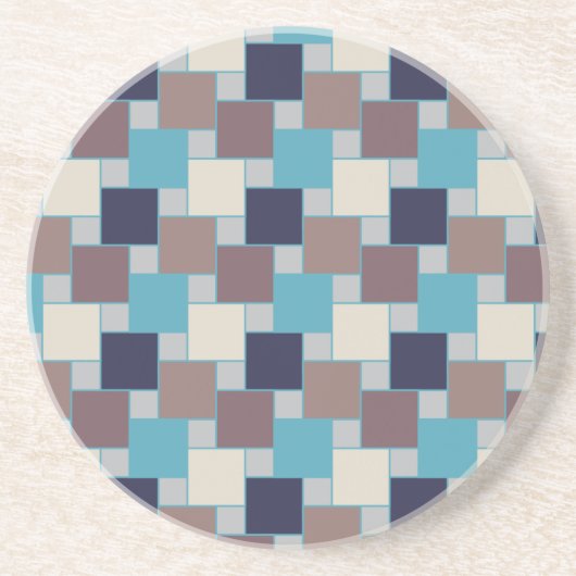 Peacock op het strand zandsteen onderzetter (Voorkant)