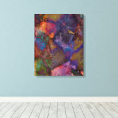 Peacock Ore Chalcopyriet Marble Canvas Afdruk (Insitu (Houten vloer))