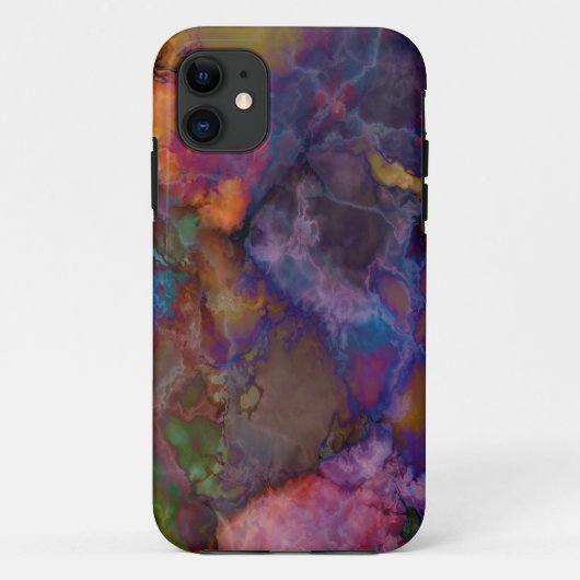 Peacock Ore Chalcopyriet Marble Case-Mate iPhone Case (Achterkant)