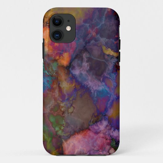 Peacock Ore Chalcopyriet Marble Case-Mate iPhone Case (Achterkant)