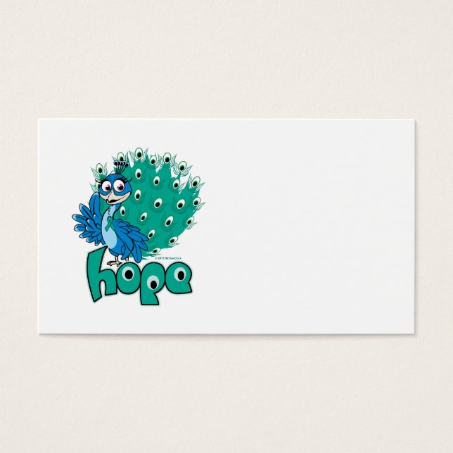 Peacock-ovariumkanker Visitekaartjes (Voorkant)