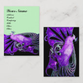 PEACOCK paars Visitekaartje (Voorkant / Achterkant)