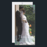 Peacock Paisley Mariage Carte photo Merci<br><div class="desc">Peacock Paisley Cartes photos Vintage Peacock Birds Mariage Borders Carte de réponse -voir plus Vintage Bird Products Vintage Paisley Peacock Colors ou Fuchsia and Lime Paisley Faire-part de mariage -Paisley Peacock Colours Wedding Invitations, RSVP, Save the Date and Direction or Reception Cards. Cartes RSVP et Place RSVP et Cartes de...</div>