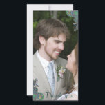 Peacock Paisley Mariage Carte photo Merci<br><div class="desc">Peacock Paisley Cartes photoVintage Peacock Birds Mariage Borders Carte de réponse -voir plus Vintages Bird Products Vintage Paisley Peacock Colors ou Fuchsia and Lime Paisley Faire-part de mariage -Paisley Peacock Colours Wedding Invitations, RSVP, Save the Date and Direction or Reception Cards. Cartes RSVP et Place RSVP et Cartes de lieu...</div>
