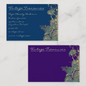 Peacock Paisleys Swirl Design Visitekaartje (Voorkant / Achterkant)