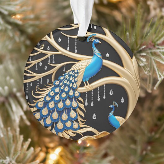Peacock Paradise Acryl Ornament (Boom)