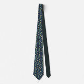 Peacock Pattern Custom Necktie Stropdas (Voorkant)