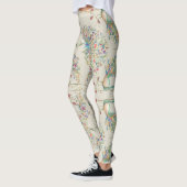 Peacock Pattern, prachtige tropische Floral Leggings (Links)