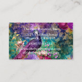 Peacock Peacocks Carte de visite coloré (Dos)