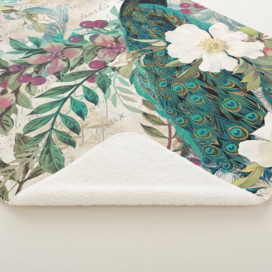 Peacock Peacococks Grande couverture Sherpa (3/4)