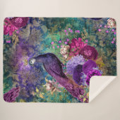 Peacock Peacococks Grande couverture Sherpa (Devant (Horizontal))