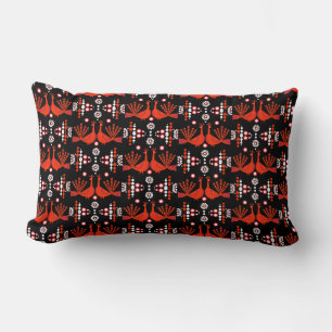 Peacock Peafowl Bird Folk Art Cushion Kussen