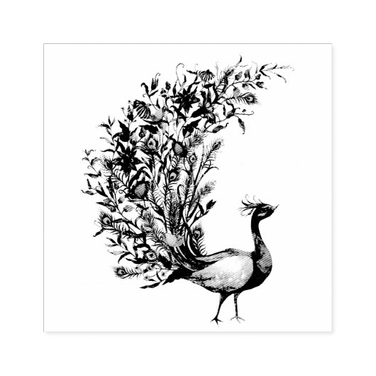 Peacock Perfect Rubberstempel (Afrduk)