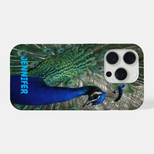 Peacock Personalized iPhone Cell Phone Cover iPhone Hoesje (Achterkant horizontaal)
