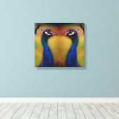 Peacock Photo Single Canvas Afdruk (Insitu (Houten vloer))