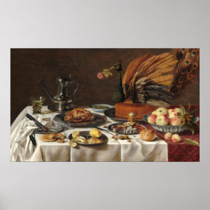 Peacock Pie - Pieter Claesz Fine Art Poster