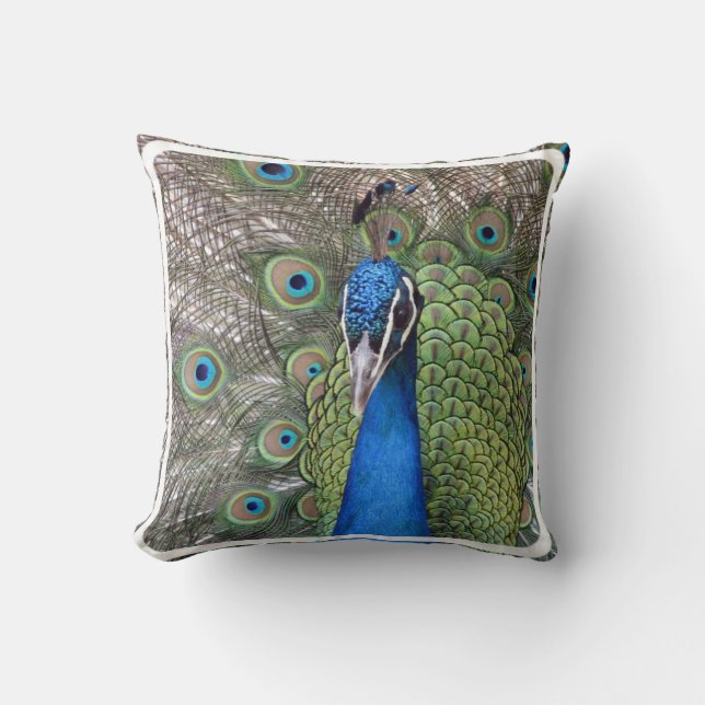 Peacock Pillow Kussen (Voorkant)