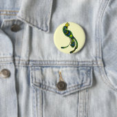 Peacock Pin Ronde Button 5,7 Cm (In situ)