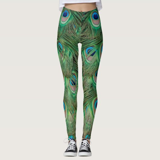 Peacock plumage leggings (Voorkant)