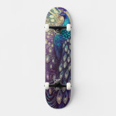 Peacock Plumage Skateboard (Voorkant)