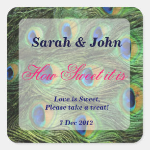 Peacock plume Comment Sweet it is Sticker