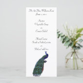 Peacock Plume Wedme Réception Menu (Debout devant)
