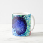 Peacock Plumes Art classique Mug (Devant droit)