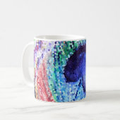 Peacock Plumes Art classique Mug (Devant gauche)