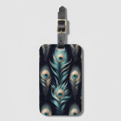 Peacock Plumes Bagagelabel (Voorkant (verticaal))