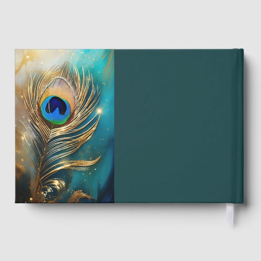 Peacock plumes couples photo mariage do-it-yoursel (Verso)